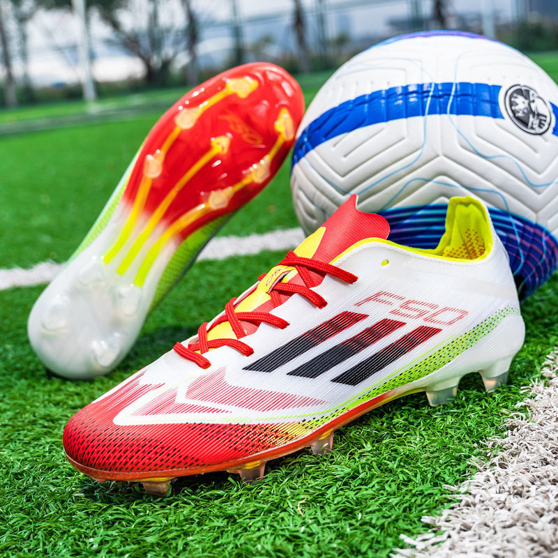 2025新款跨境F50运动训练鞋跨境AG长钉碎钉低帮学生青少年足球鞋
