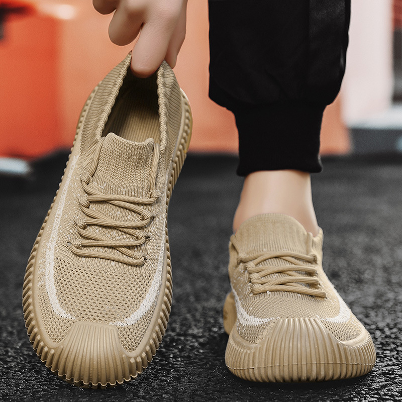 可踩后跟闪穿男鞋跨境shoes潮流休闲板鞋时尚懒人飞织鞋潮鞋
