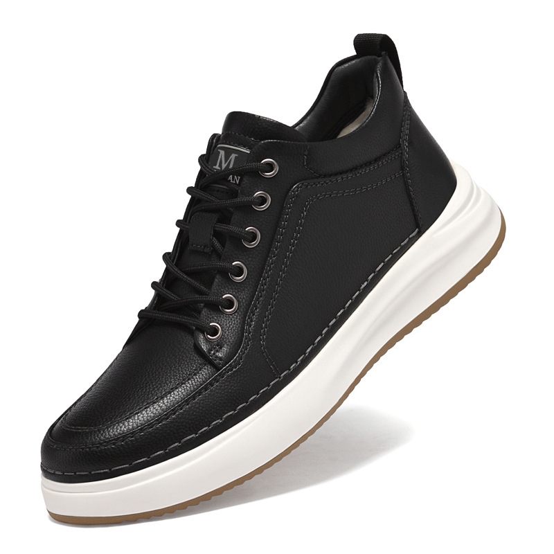 2025春季男鞋新款透气潮流百搭鞋子一脚蹬运动休闲板鞋学生潮鞋男