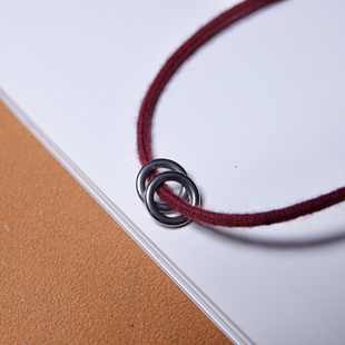 一对9mm文创手作铁环寒铁念珠计数手串隔片侧挂文玩记数器多圈