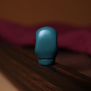 牧区绿色树脂三通一体式佛头大孔道百搭文玩纯手工DIY念珠束尾