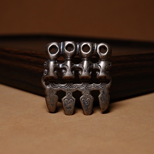 藏区原生态老铜普巴杵挂件厚铸全品文玩手工随身挂饰配件一图一物