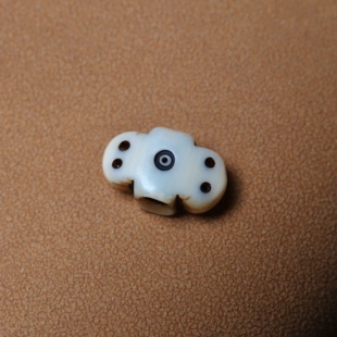 牧区猛犸牙老高白金刚杵配珠全品文玩纯手工DIY念珠束尾背云配饰