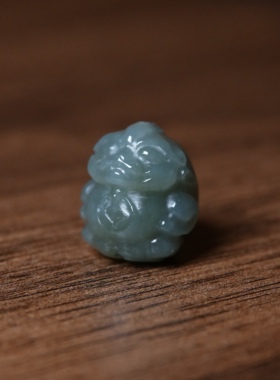 天然籽料墨玉手雕貔貅单珠全品文玩手工DIY念珠手串百搭配珠配饰