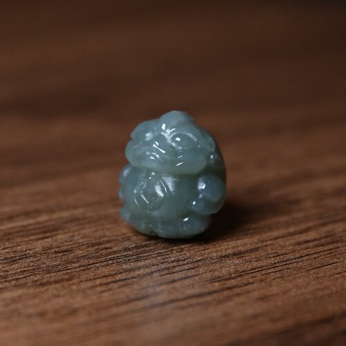 天然籽料墨玉手雕貔貅单珠全品文玩手工DIY念珠手串百搭配珠配饰