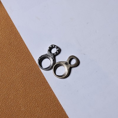 黄白利马铜八字环计数器挂件藏式纯手工念珠手串侧挂挂饰吊饰环