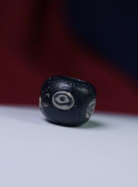 古罗马千年蜻蜓眼老琉璃单珠散珠文玩diy念珠手串多宝一图一物