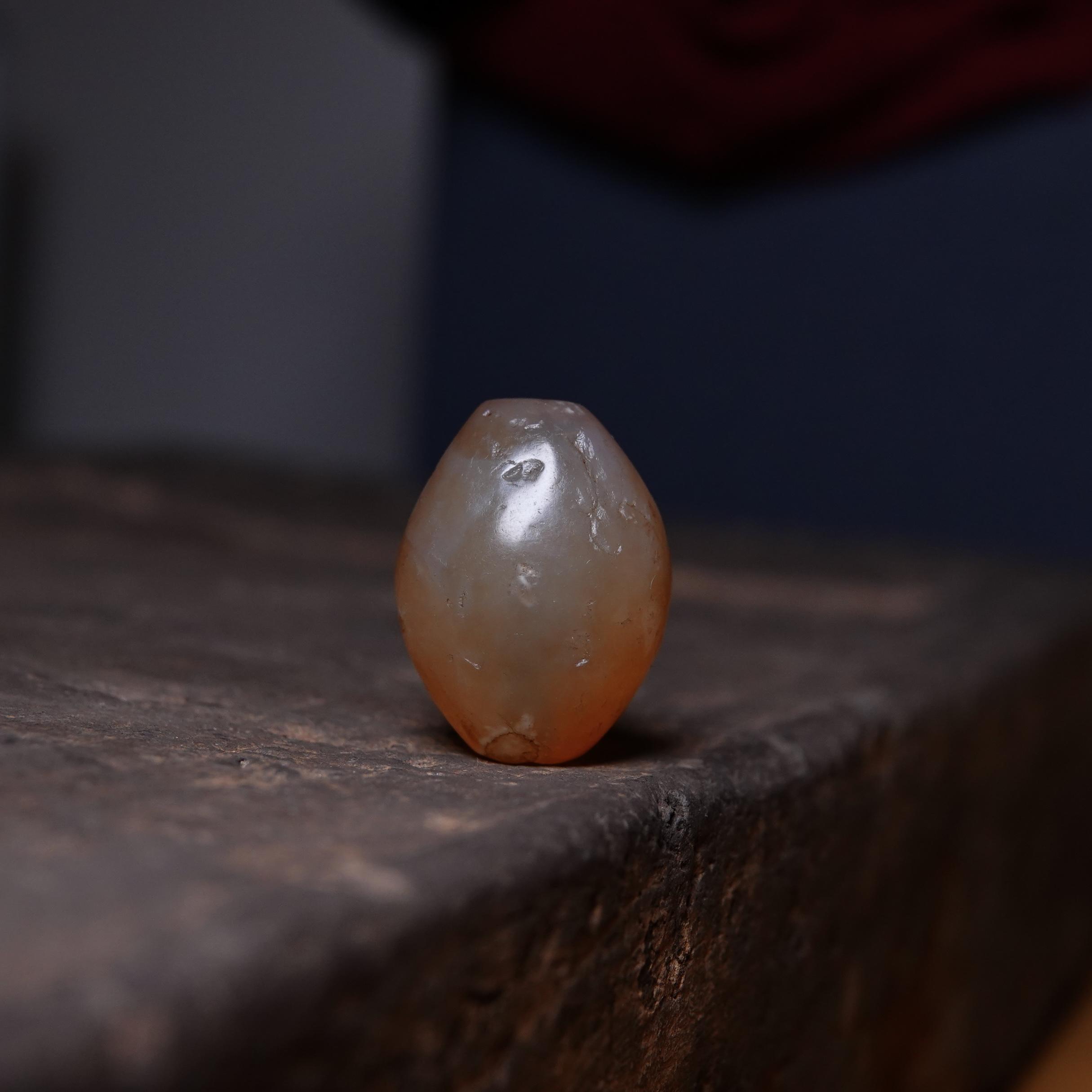 大号开门唐球天然老玛瑙单珠藏系文玩糖球念珠手串顶珠锁骨链配珠