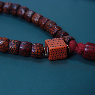 大孔道藏式骰子色子满咒点料器隔珠顶珠主珠纯手工树脂文玩DIY