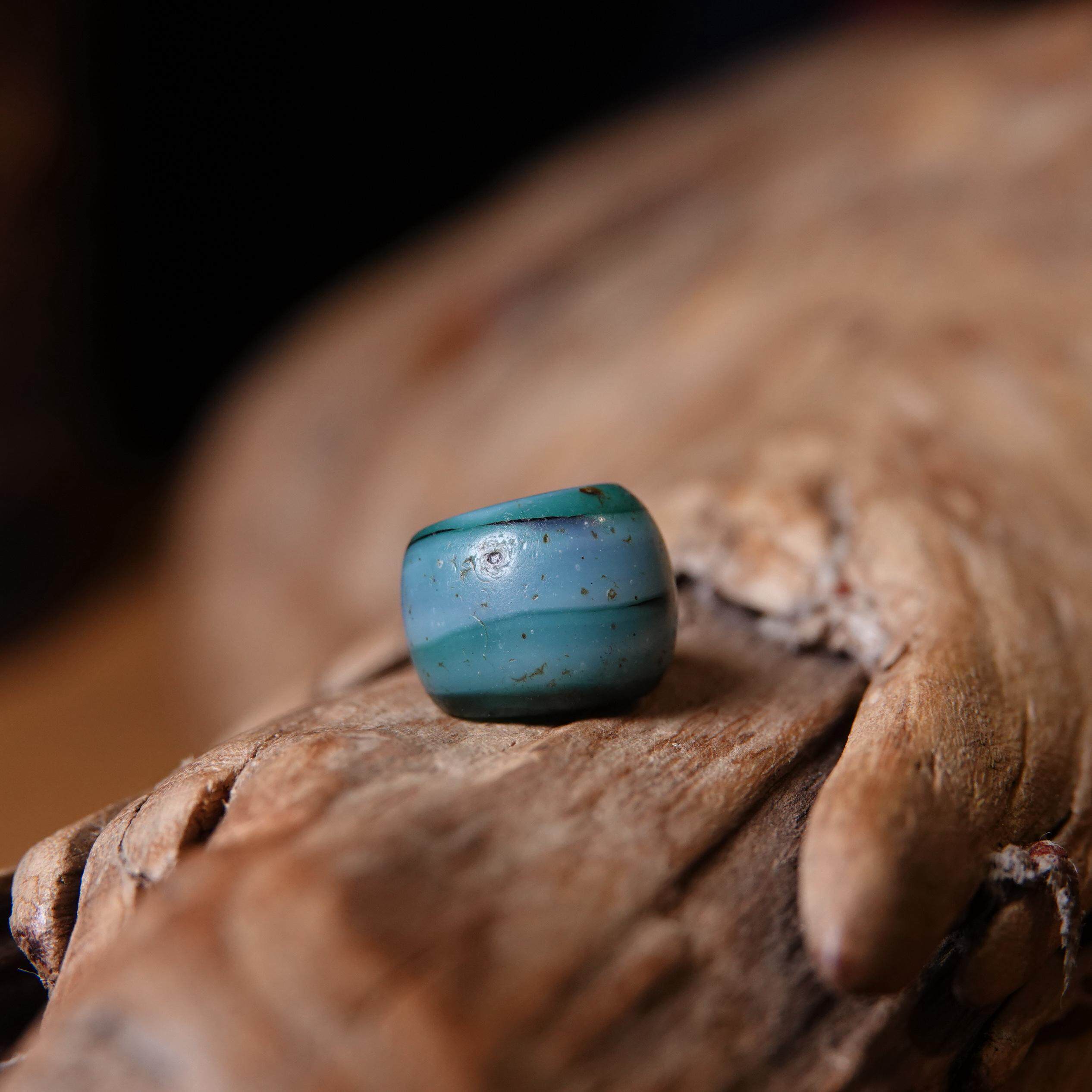 古法搅胎老琉璃单珠风化明显文玩DIY念珠手串顶珠配珠一物一图