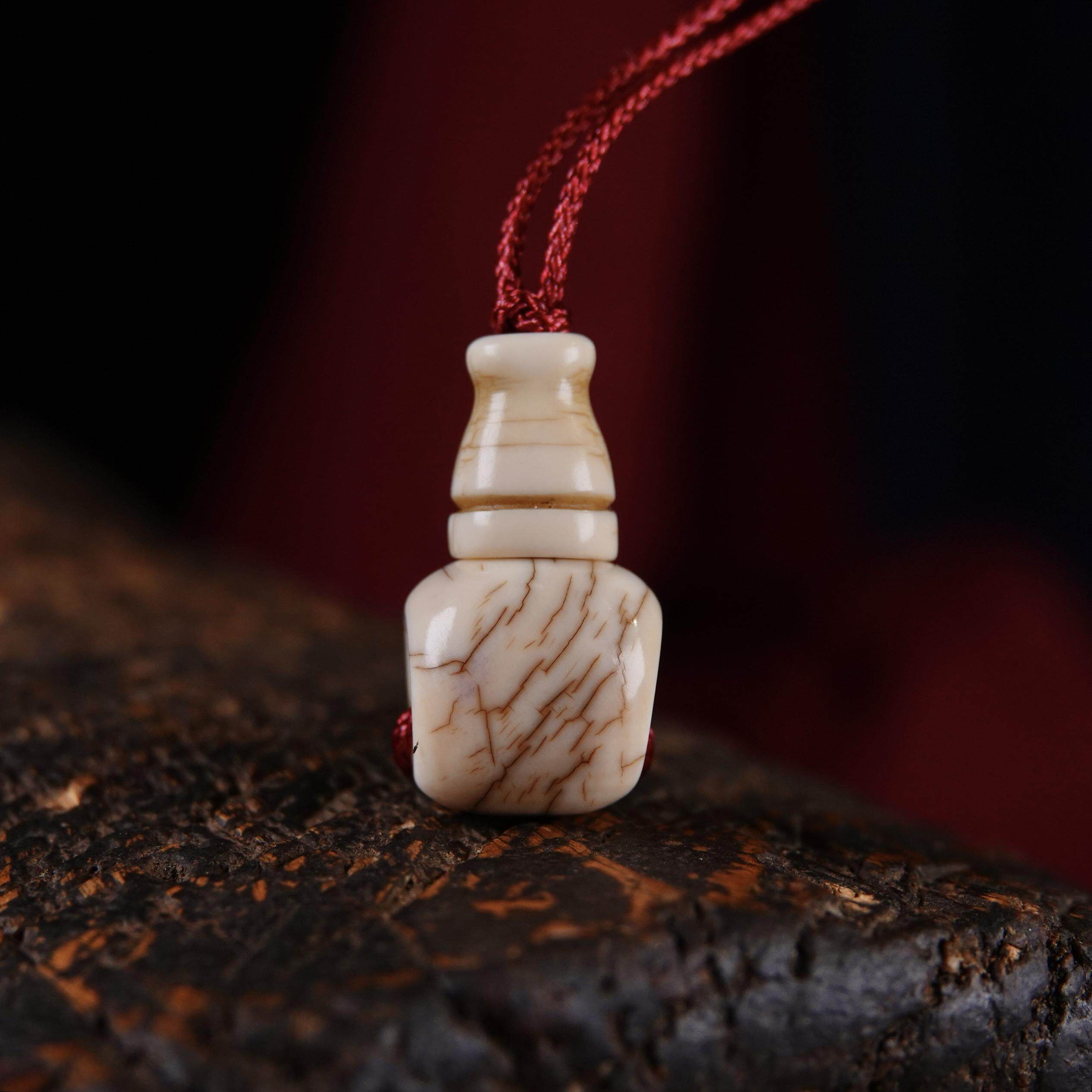 小年份老猛犸牙佛头三通文玩老料器纯手工DIY佛珠手持配珠吊珠