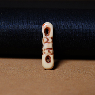 牧区猛犸牙老高白金刚杵挂件超润文玩DIY随身背云侧挂一图一物