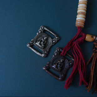 精品铜器藏式经书扣白铜黄利马铜精工释迦摩尼利玛铜天铁托甲包挂