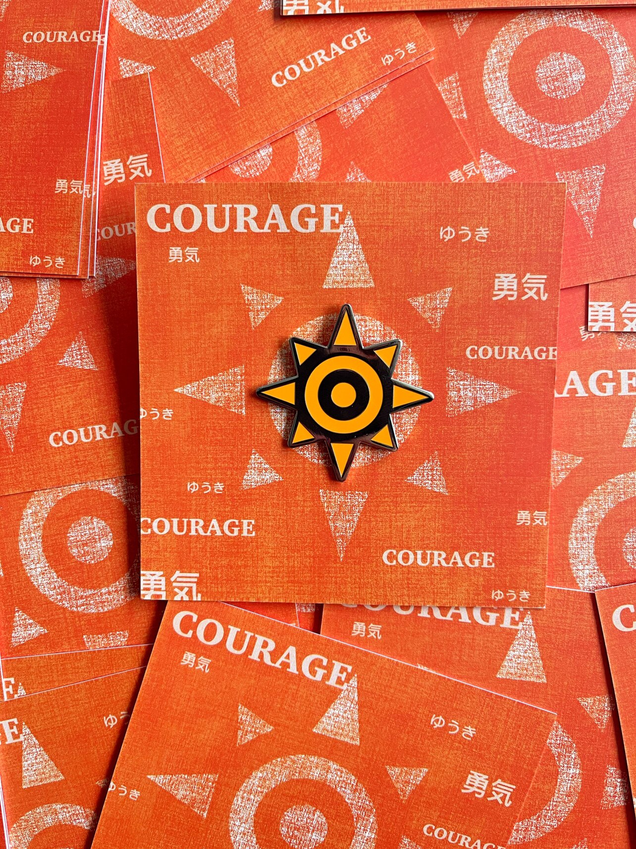 数码宝贝勇气徽章胸针pins金属周边动漫徽章收藏t恤挎包装饰