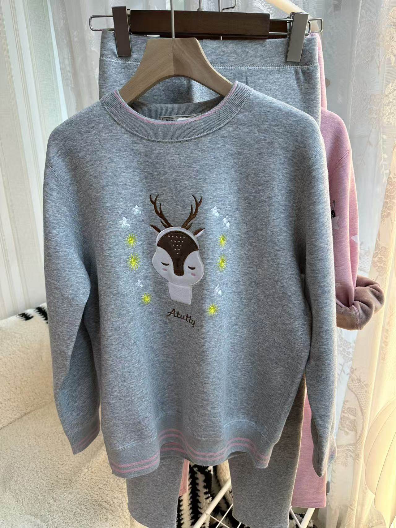 高品质中大女童加厚保暖套装