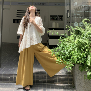 ~ 腰果花刺绣上衣+南瓜阔腿裤套装1251-P165-控238图片