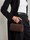 肯豆同款 90s手拎包麂皮手提包高级简约枕头包迷你小羊皮笔袋包