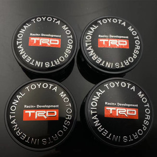 锐放塞纳奕泽CHR锋兰达凯美瑞RAV4锐志改装TRD轮毂盖轮胎中心盖