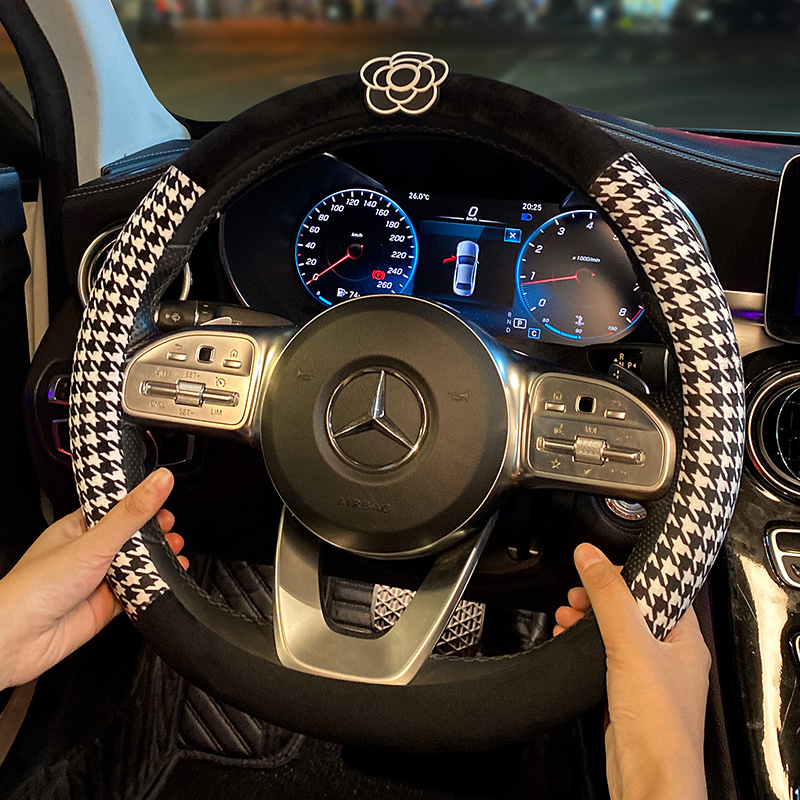 汽车方向盘套冬季毛绒