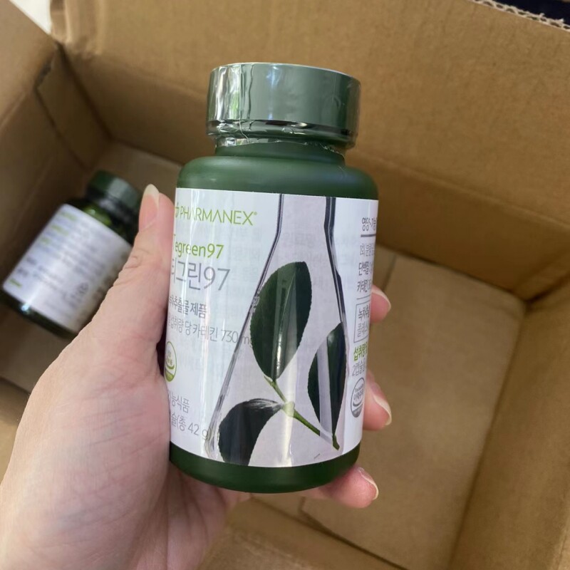 Nuskin韩国PHARMANEX如新茶沛胶囊绿茶120粒加强版