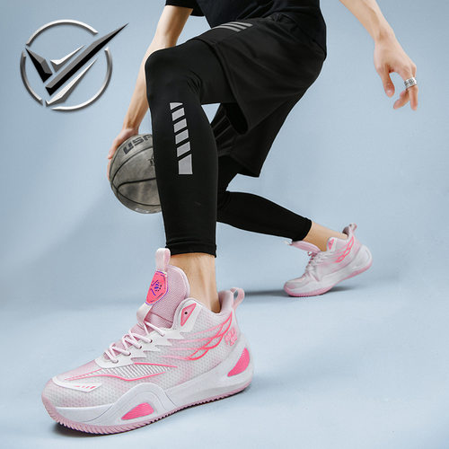 笑相迎篮球鞋青年男鞋夏季新款减震男士运动鞋防滑透气学生球鞋