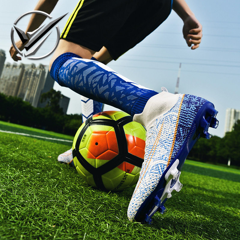 跨境大码刺客15高帮足球鞋比赛专用足球鞋男训练鞋青少年足球鞋女