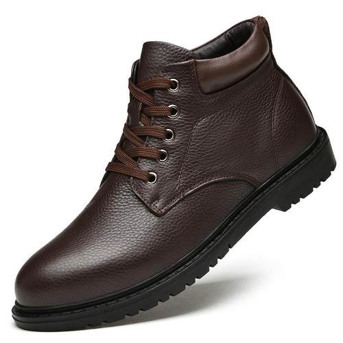 马丁靴男款高筒靴真皮高帮长靴英伦机车靴摩托骑行靴马靴防滑靴子