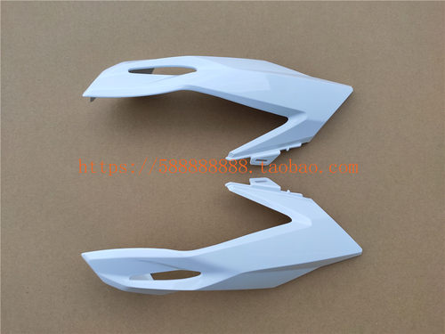 新大洲本田摩托车配件SDH175-9国四暴风眼190R大灯左右侧护罩白色