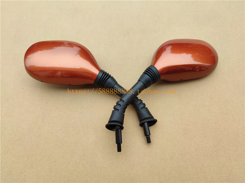 新大洲本田摩托配件SDH110T-3/5/NS110i反光镜倒车镜后视镜咖啡灰