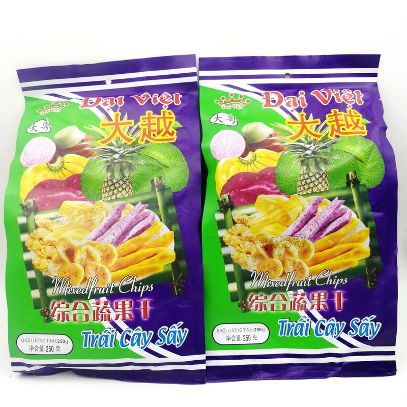 进口越南特产大越综合蔬果干250克兴源零食新品即食休闲食品包邮