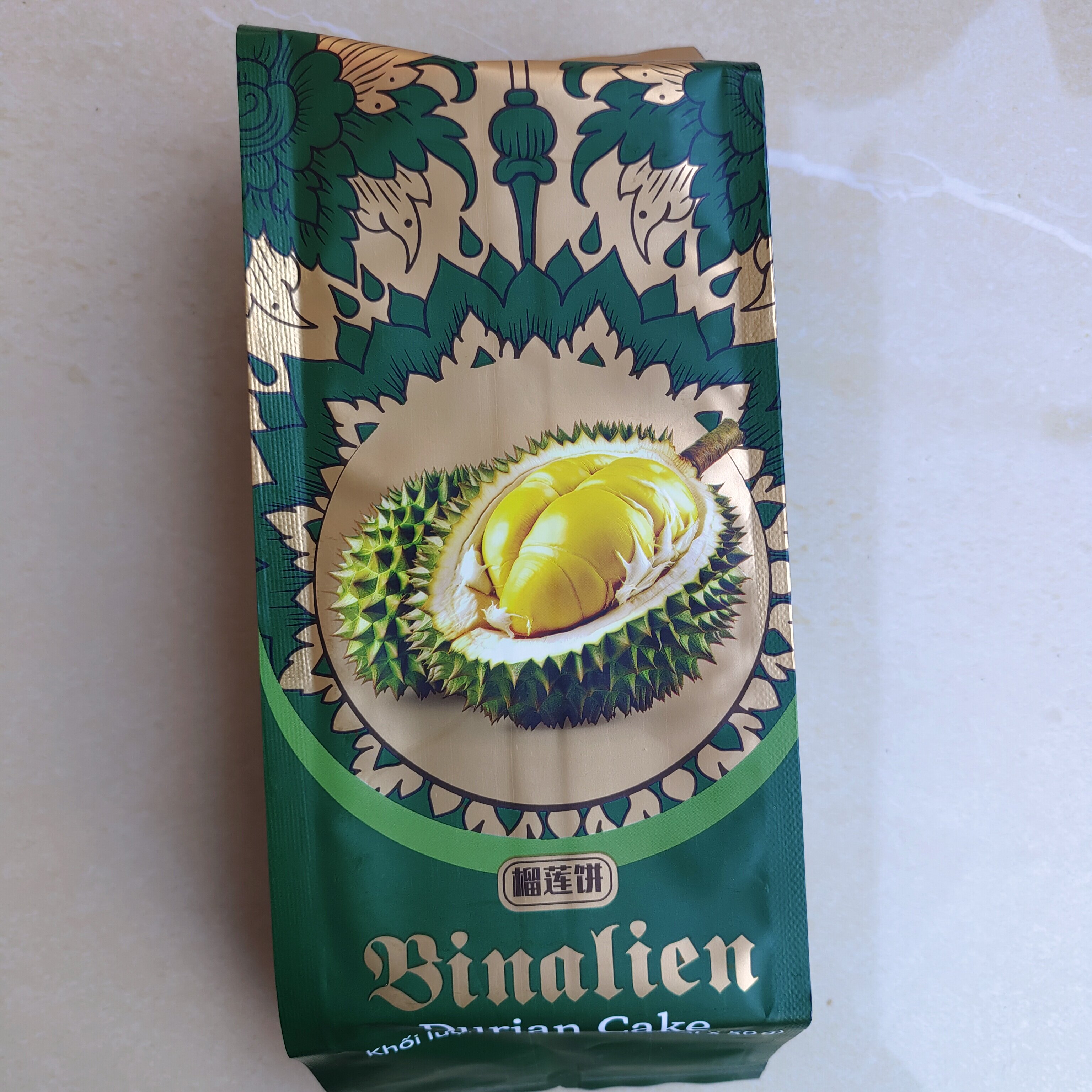 越南原装进口越南维纳莲榴莲饼300g含6个饼新鲜榴莲肉制作Pia