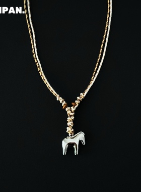 小众设计小马驹吊坠项链