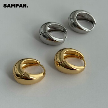 SAMPAN小众设计水滴耳环新款法式轻奢高级感小众冷淡风耳扣耳饰