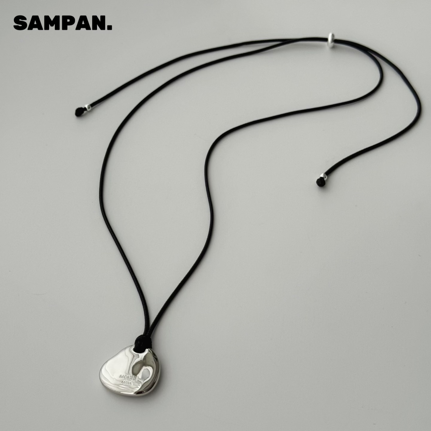 韩国小众设计感不规则吊坠项链