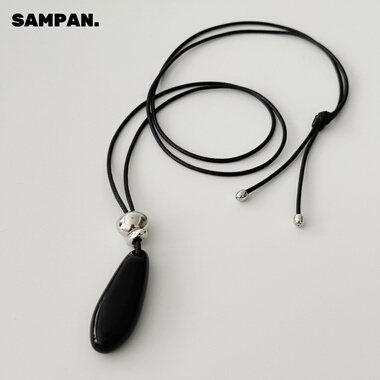 小众设计感水滴吊坠项链女