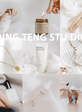 调色预设包干净清爽产品白色背景珠宝滤镜PR/FCPX达芬奇剪映LR/PS