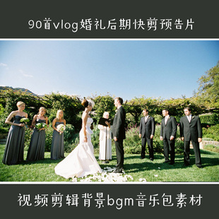 vlog婚礼后期微信快剪预告片视频配乐歌曲背景音乐包素材pr/fcpx