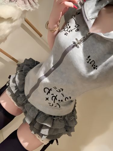 日系宅萌感南瓜裤裙打底少女短裤可爱软妹蛋糕裙蓬蓬裙花边裤裙女