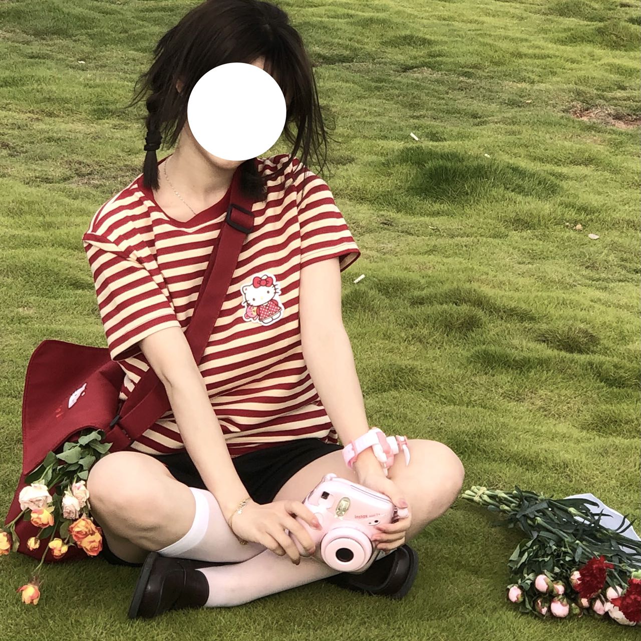 原创日系软妹可爱百搭纯棉条纹短袖T恤女学生百搭上衣女上衣ins潮-封面