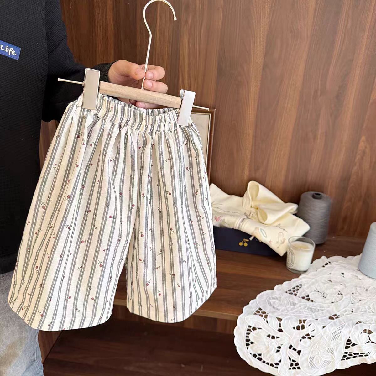 女童阔腿裤2025夏季新款女宝宝纯棉薄款儿童防蚊裤小女孩棉麻长裤