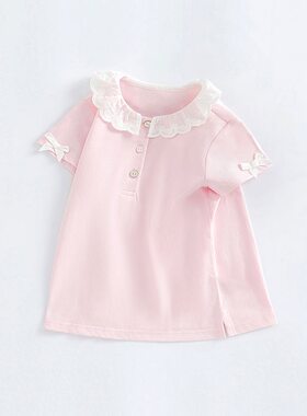 幼儿纯棉上衣甜美儿童恤女童短