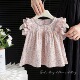 新款 花边洋气娃娃衫 女童衬衫 儿童女宝宝飞袖 T恤上衣薄款 2024夏季