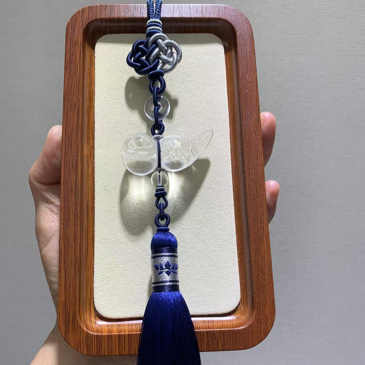 家中的守护| 原创天然白水晶葫芦汽车挂件 高档家居挂饰流苏手工