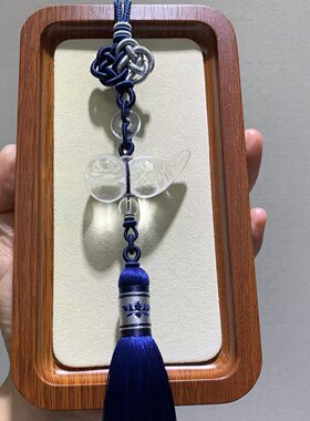 家中的守护| 原创天然白水晶葫芦汽车挂件 高档家居挂饰流苏手工