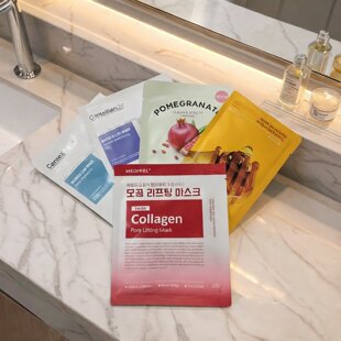 韩国进口centellian24胶原蛋白保湿面膜贴片10片装纯棉膜布混合款