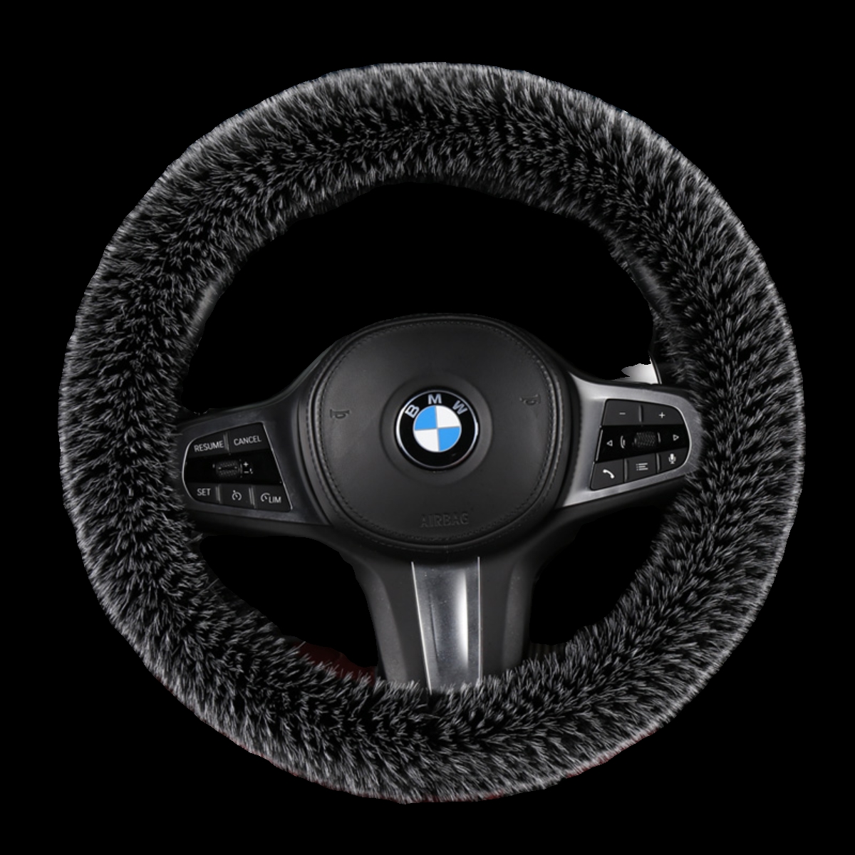 方向盘套冬季毛绒保暖水貂绒网红汽车把套cs75奔驰宝马奥迪缤果