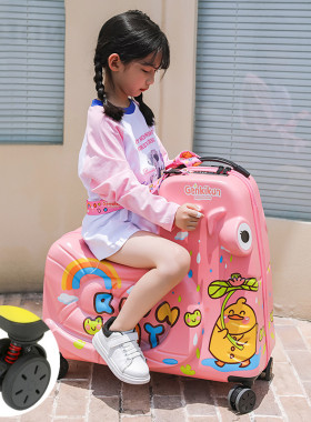 TOCHI/途智可坐儿童拉杆箱卡通行李箱可骑宝宝拖箱骑行旅行箱24寸