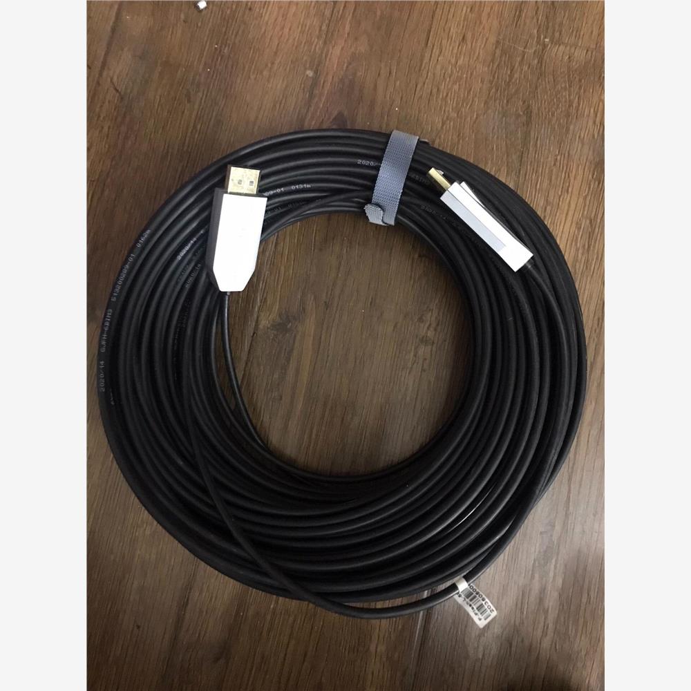 议价出全新未使用50米FIBBR菲伯尔4K光纤DP高清线  刷新