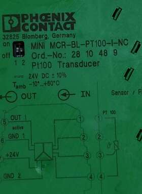 议价菲尼克斯32825 MlNl MCR-BL-PT100-l-