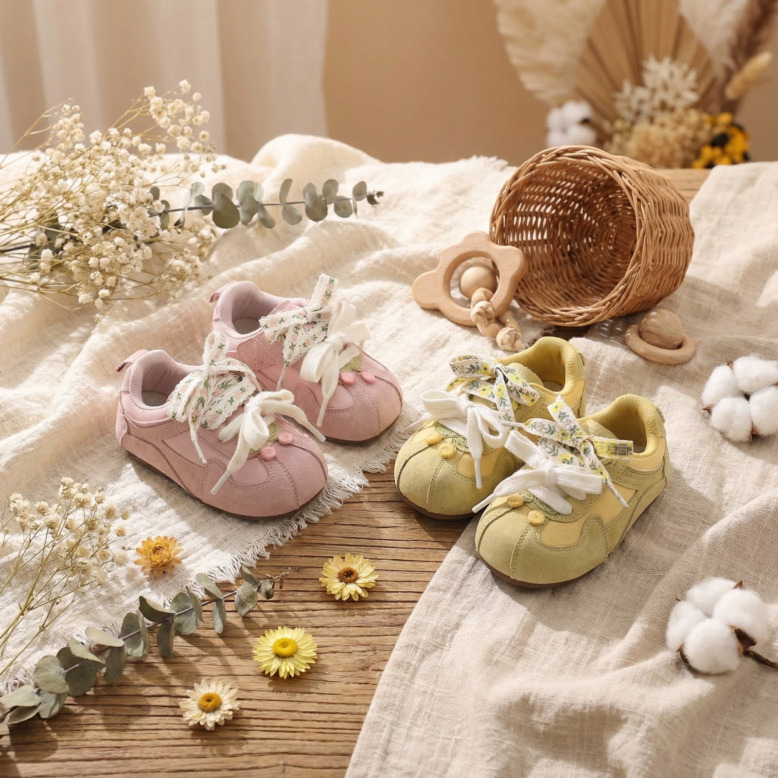 2026年春季新款软底学步鞋儿童复古德训鞋女童时尚防滑运动鞋板鞋,童鞋/婴儿鞋/亲子鞋,学步鞋,淘宝优惠券,粉丝福利购,淘宝优惠卷
